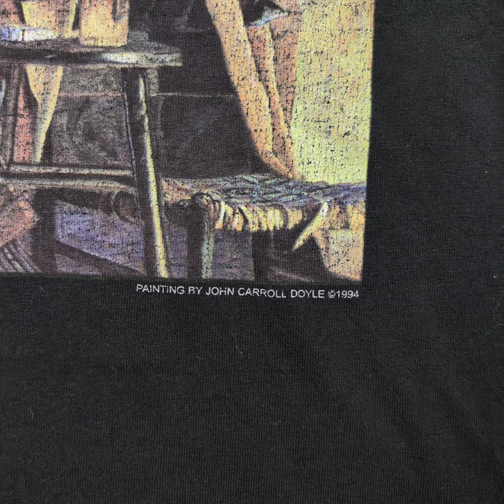 Vintage John Carroll Doyle Shirt Mens Xl Blue Chicago Art Tee 90s Jerzees Usa View 4